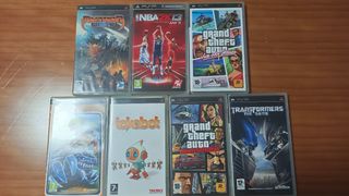Lote 7 Juegos PSP: GTA, Transformers, NBA 2K13