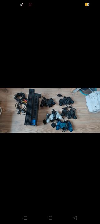 Consola Sony Playstation 2 PS2 + Mandos