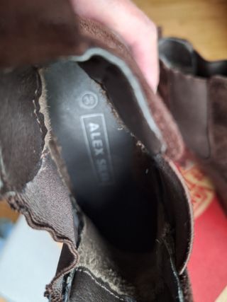 Botines de gamuza marrón