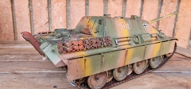 Maqueta Tanque Alemán Jagdpanther Montada