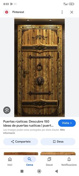 Busco puerta rústica antigua  entrada