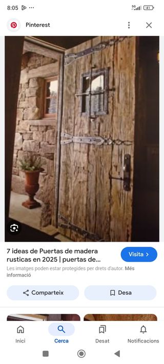 Busco puerta rústica antigua  entrada