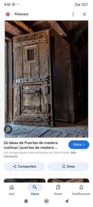Busco puerta rústica antigua  entrada