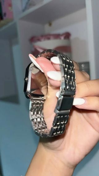 Reloj mujer plateado elegante metálico NUEVO ✨