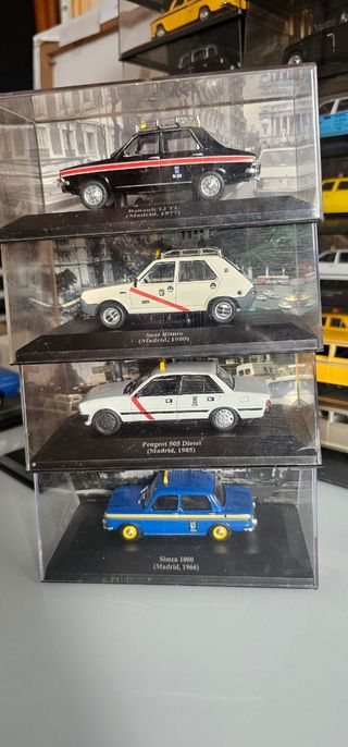 4 Coches Taxi Madrid Escala 1/43