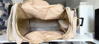 Bolso de viaje con ruedas beige