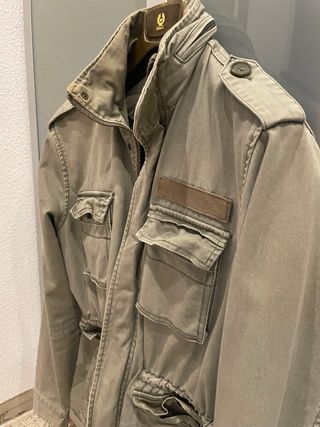 Chaqueta militar verde