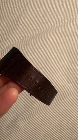 Reloj Oí Binario Correa Piel Marrón