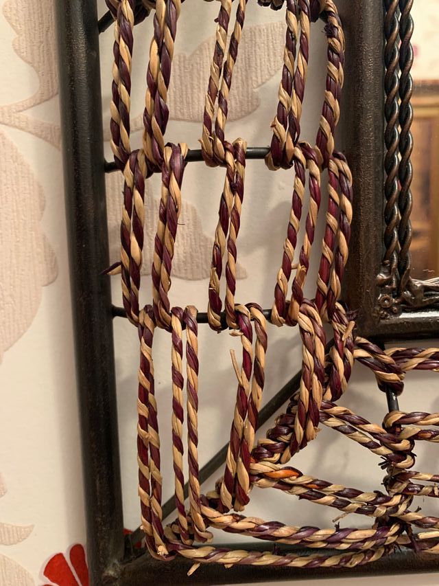 ESPEJO DE FORJA Y HIERRO DECORADO