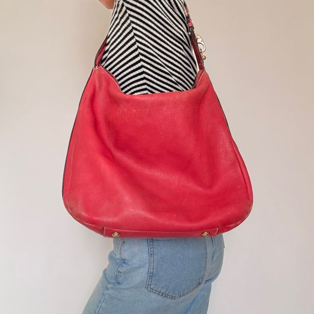 Borsa Fay modello Shop in pelle rossa