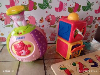 Lote Juguetes Bebé VTech y Puzzles