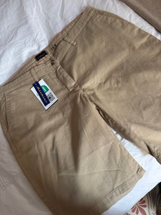 Pantalones cortos beige hombre talla 44