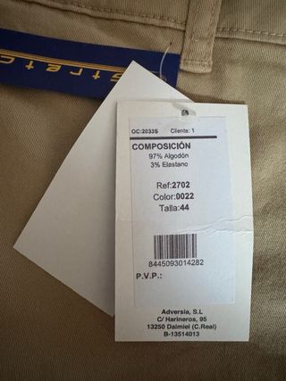Pantalones cortos beige hombre talla 44