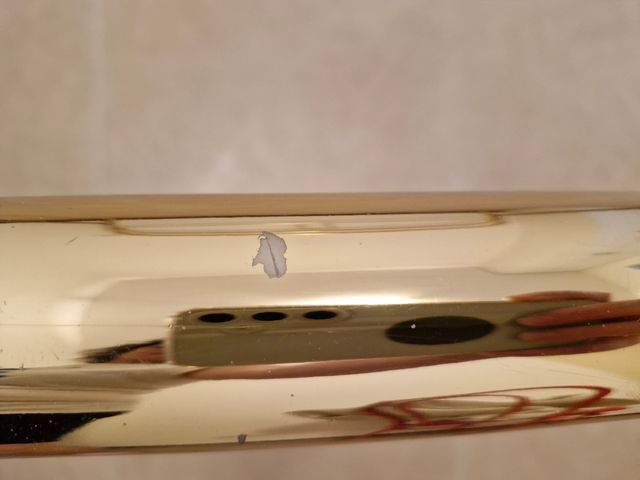 Letto matrimoniale in ottone dorato