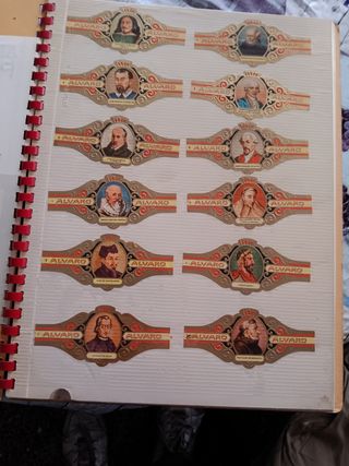 Álbum Vitolas Alvaro con más de 120 vitolas

