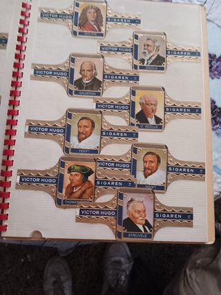 Álbum Vitolas Alvaro con más de 120 vitolas

