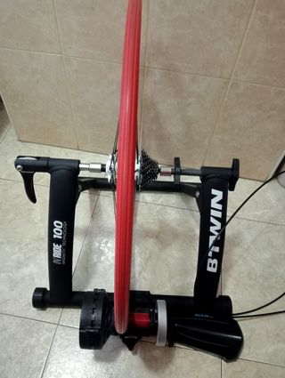 Rodillo entrenamiento Btwin + Rueda  Mavic