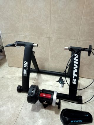 Rodillo entrenamiento Btwin + Rueda  Mavic