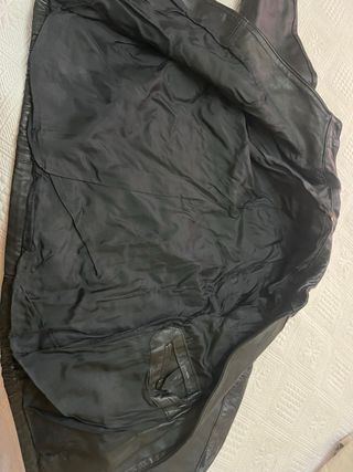 Cazadora ante vintage negra