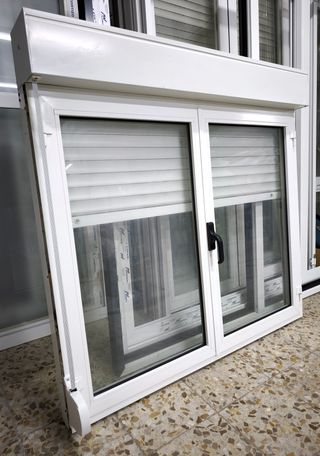 3 Ventanas abatibles aluminio 130,7 x 126,5 