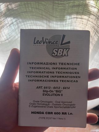 Escape LeoVince SBK CBR 600 RR i.e.