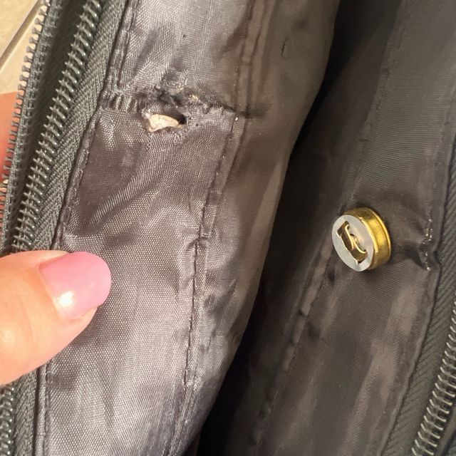 Borsa vintage in pelle nera a spalla