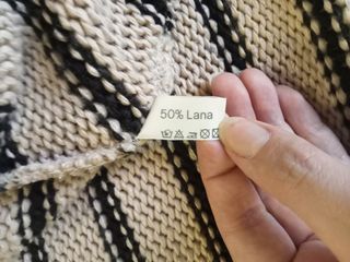 Cardigan ELYSEES donna righe beige/nere