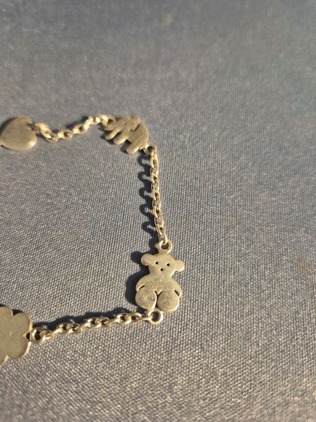 Pulsera Tous Plata Corazón Flor Oso Pájaro