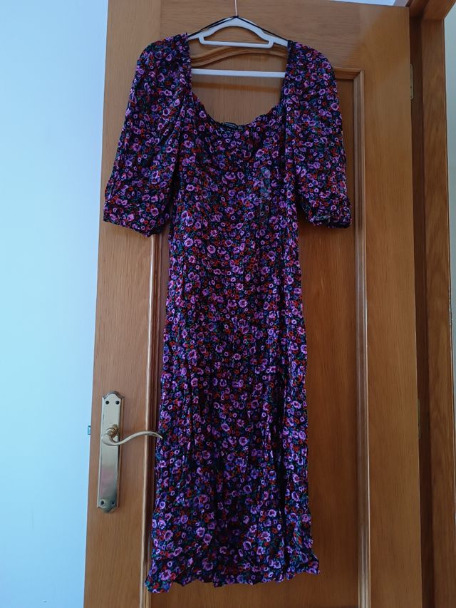 Vestido largo estampado floral