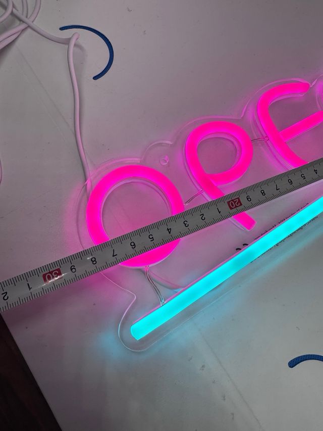 Cartel Neón LED Open - Abierto