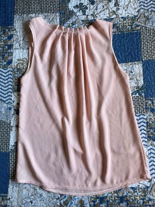 Blusa rosa claro sin mangas