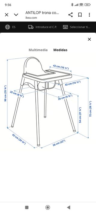 Trona Ikea nueva