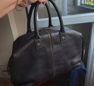 Bolso de cuero marrón