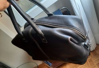 Bolso de cuero marrón
