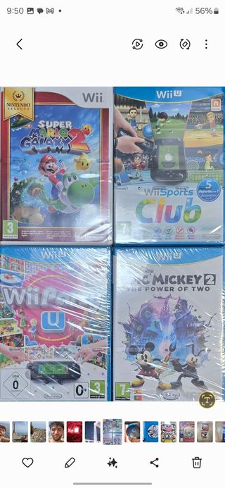 Juegos Wii y Wii U precintados