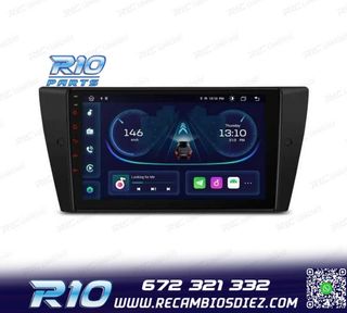RADIO GPS ANDROID 14 PARA BMW E90 E91 E92 E93 PANTALLA 9" TA