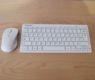 Teclado y Ratón Inalámbricos TeckNet Blancos