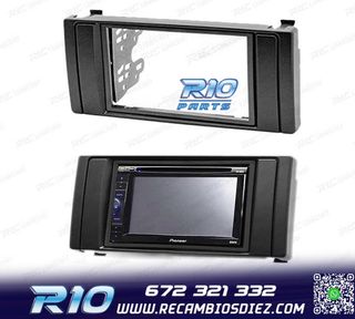 MARCO NEGRO PARA RADIO 2-DIN PARA BMW SERIE 5 E39 Y X5 E53
