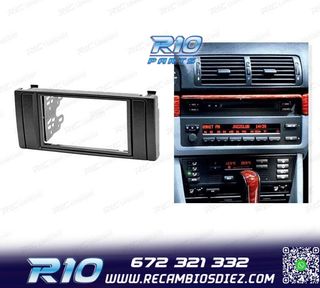 MARCO NEGRO PARA RADIO 2-DIN PARA BMW SERIE 5 E39 Y X5 E53
