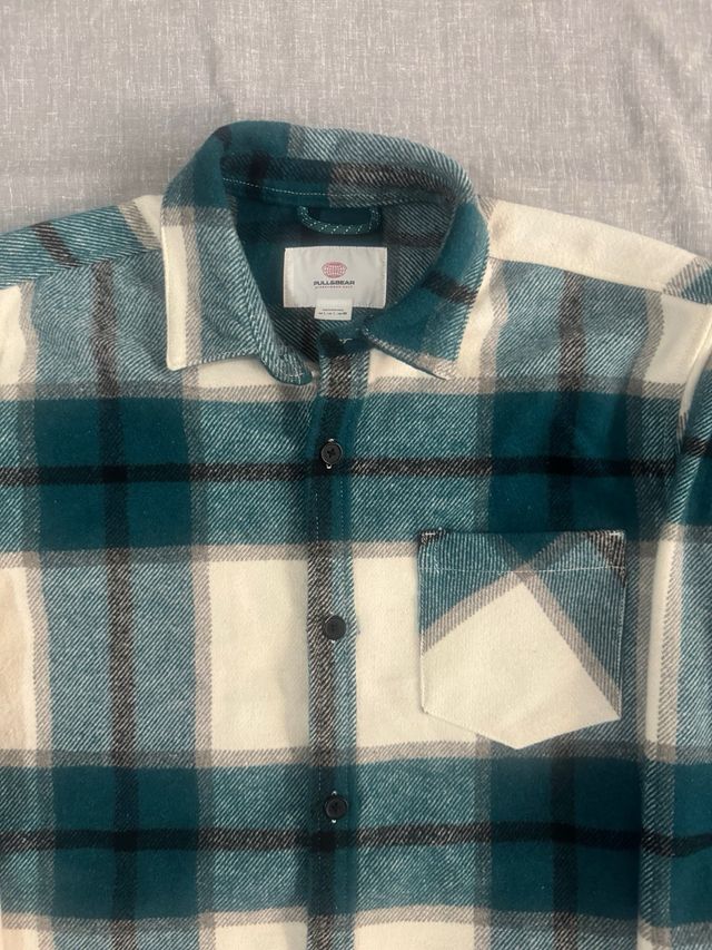 Chaqueta cuadros Pull&Bear