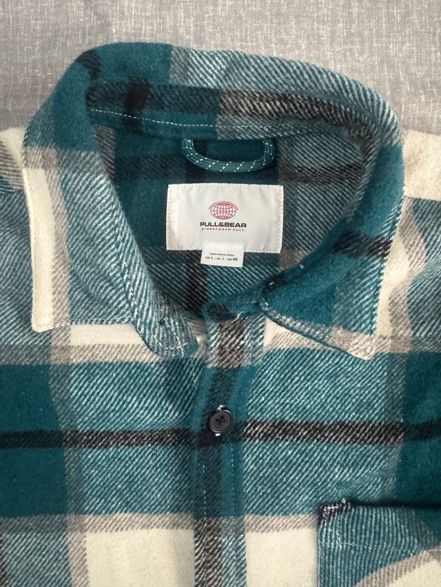 Chaqueta cuadros Pull&Bear