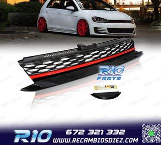 PARRILLA VOLKSWAGEN VW GOLF 7.5 17-20 LOOK R NEGRO ROJO
