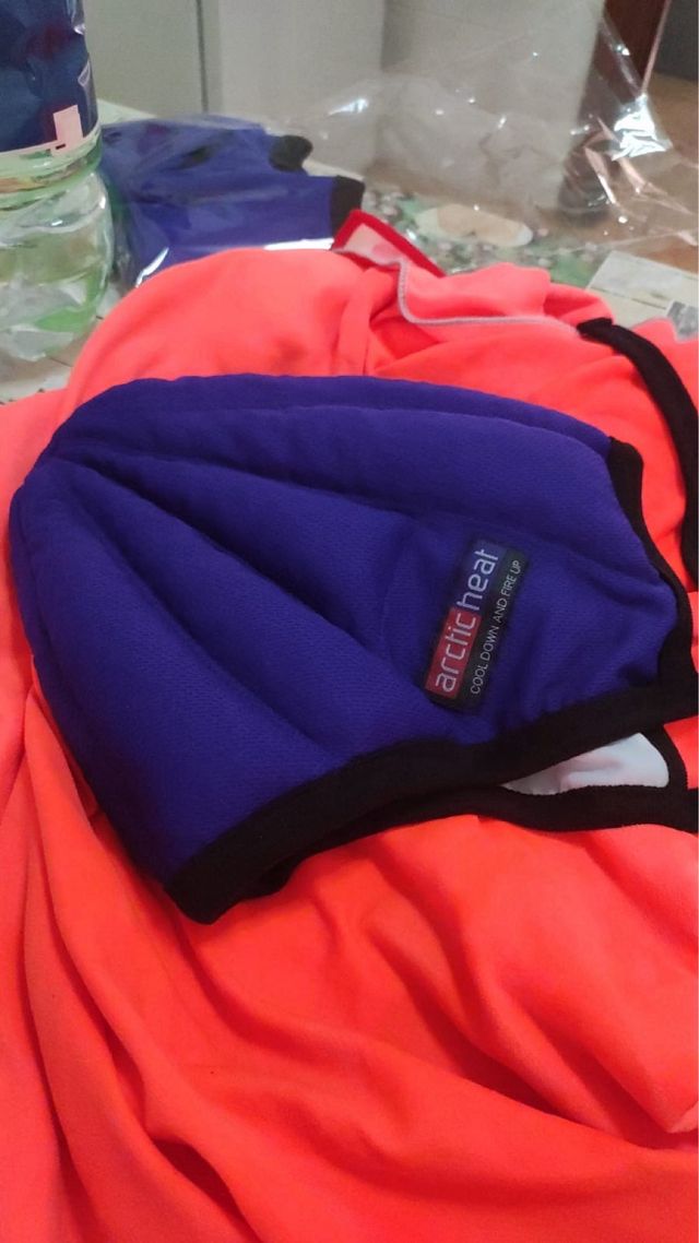 4 Gorros Arctic Heat Azul para Caída Pelotas