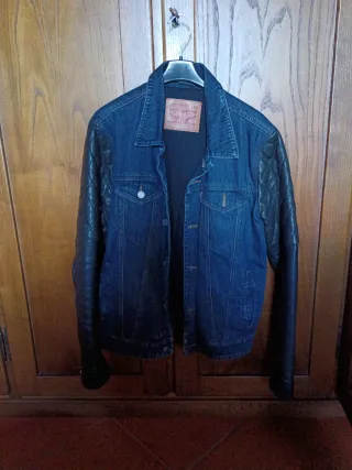 Giubbotto Levi's Jeans Maniche Pelle