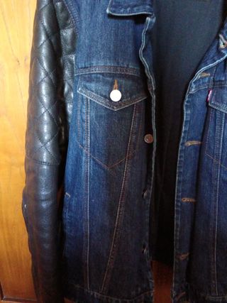 Giubbotto Levi's Jeans Maniche Pelle