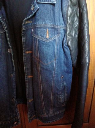 Giubbotto Levi's Jeans Maniche Pelle