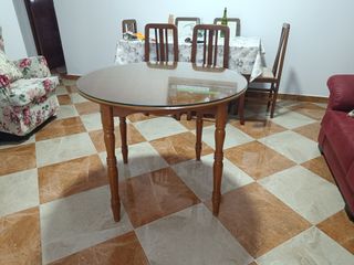 Mesa camilla extensible tela beige