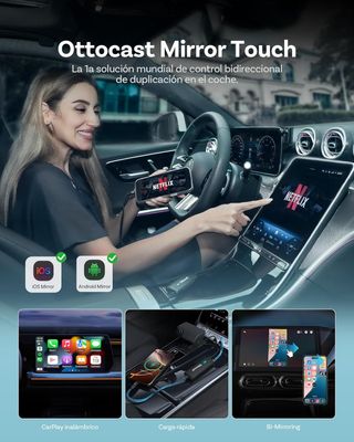 Adaptador CarPlay Ottocast Mirror Touch