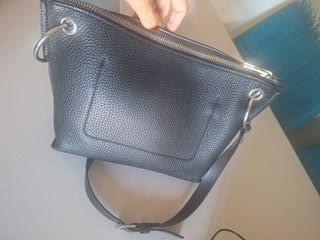 Bolso Bimba y Lola piel negro y blanco