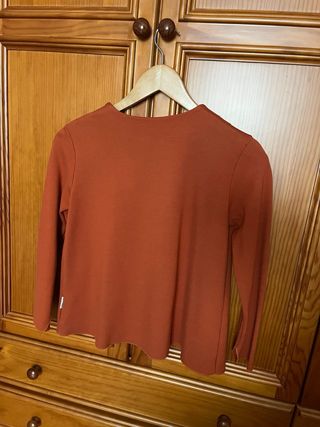 Blusa Bimba y Lola S Naranja Botones Asimétricos